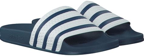 blauwe adidas slippers heren